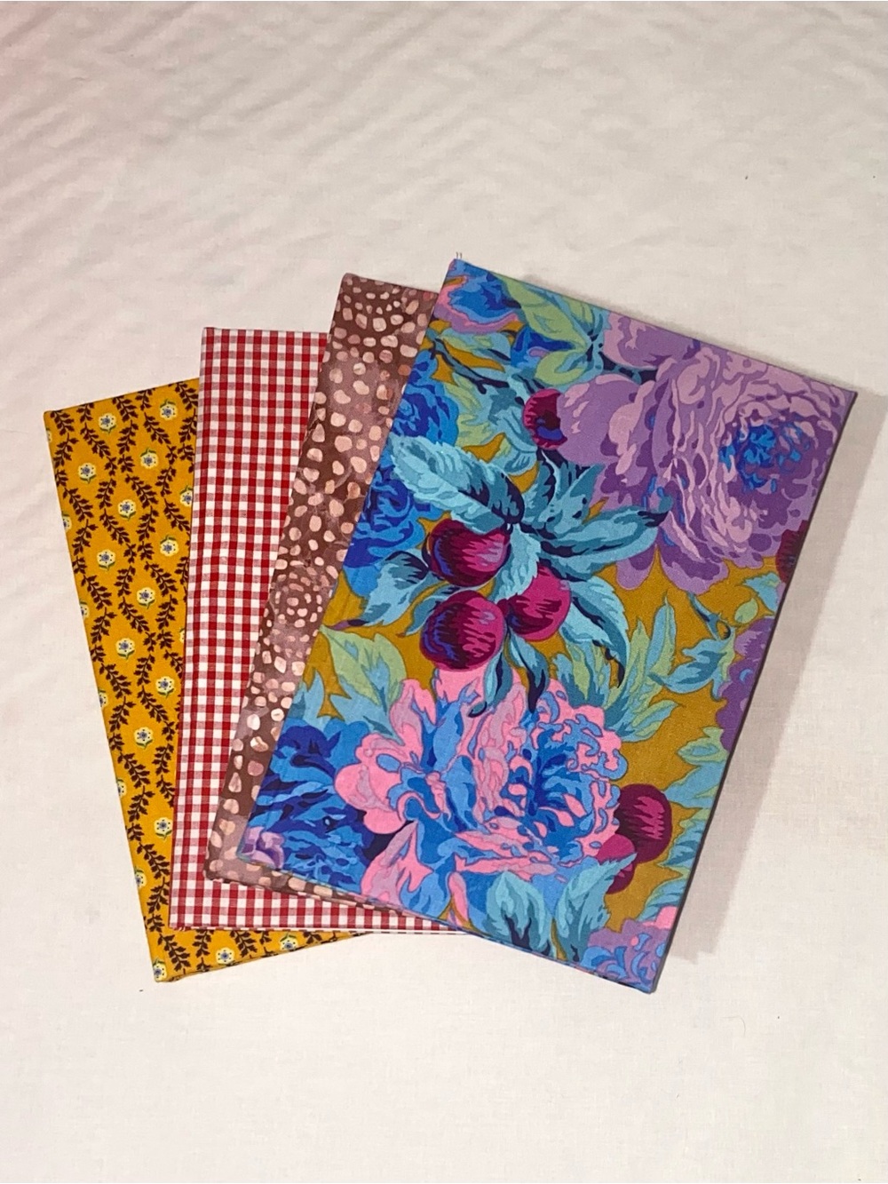 Handmade books. Cotton Fabric Bundle